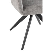Eetkamerstoel Grijs Acrylic stof 56 cm 56.5x58x85 cm-Eetkamerstoelen-J-Line