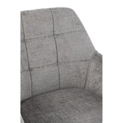 Eetkamerstoel Grijs Acrylic stof 56 cm 56.5x58x85 cm-Eetkamerstoelen-J-Line