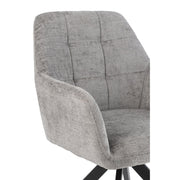 Eetkamerstoel Grijs Acrylic stof 56 cm 56.5x58x85 cm-Eetkamerstoelen-J-Line
