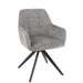 Eetkamerstoel Grijs Acrylic stof 56 cm 56.5x58x85 cm-Eetkamerstoelen-J-Line
