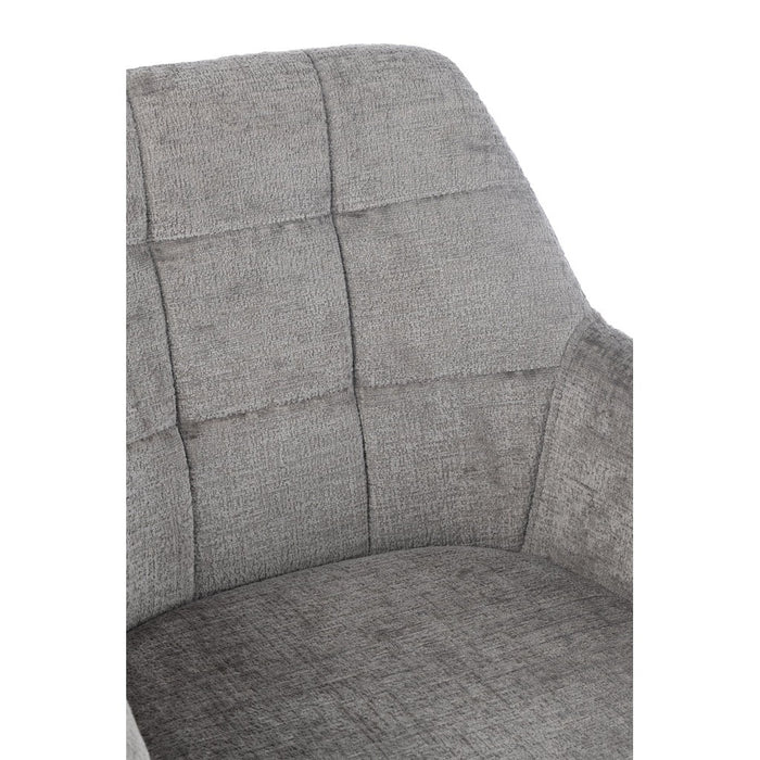 Eetkamerstoel Grijs Acrylic stof 56 cm-Eetkamerstoelen-J-Line