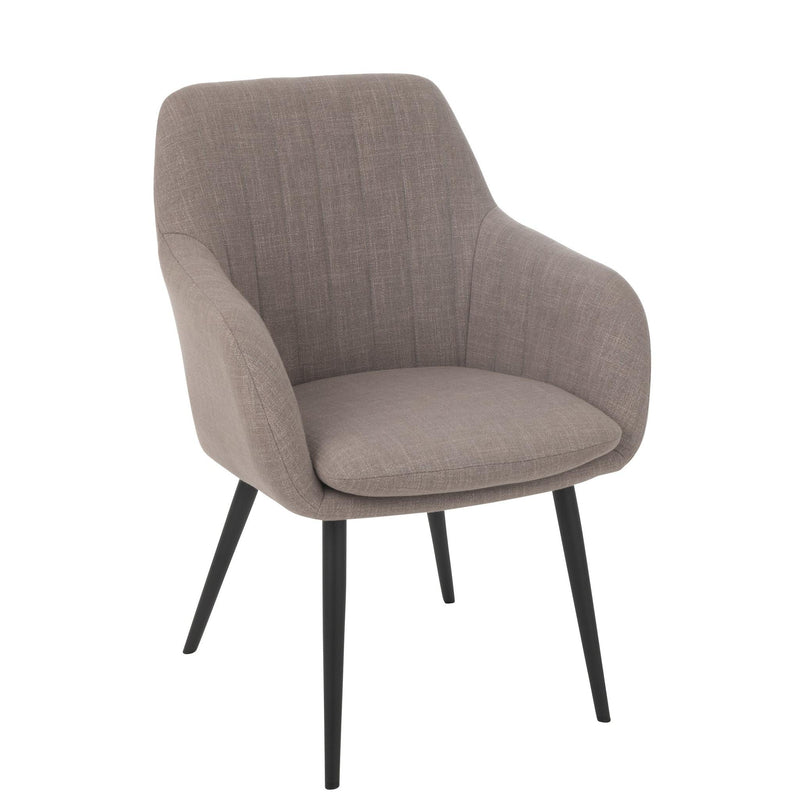 Eetkamerstoel Grijs Kunststof 65 cm 65x68x83 cm 46309-Eetkamerstoelen-J-Line