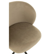 Eetkamerstoel Grijs Metaal 48 cm 48x56x48 cm 35013-Eetkamerstoelen-J-Line