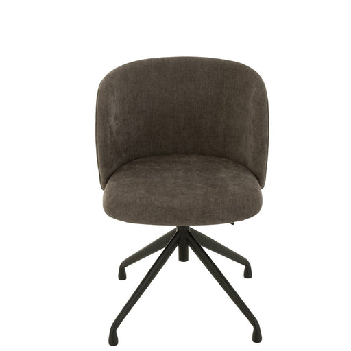 Eetkamerstoel Grijs Metaal 48 cm-Eetkamerstoelen-J-Line
