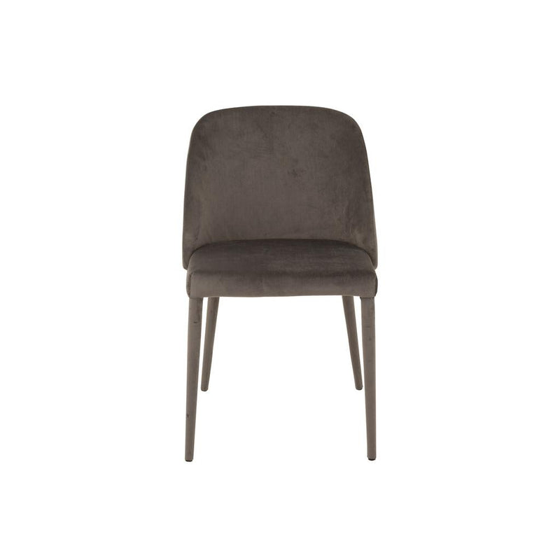 Eetkamerstoel Grijs Metaal 51 cm 51x58x80 cm-Eetkamerstoelen-J-Line