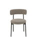 Eetkamerstoel Grijs Metaal 52 cm 52.5x51x76.5 cm-Eetkamerstoelen-J-Line