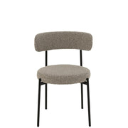 Eetkamerstoel Grijs Metaal 52 cm 52.5x51x76.5 cm-Eetkamerstoelen-J-Line