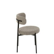 Eetkamerstoel Grijs Metaal 52 cm 52.5x51x76.5 cm-Eetkamerstoelen-J-Line