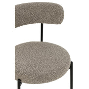 Eetkamerstoel Grijs Metaal 52 cm 52.5x51x76.5 cm-Eetkamerstoelen-J-Line