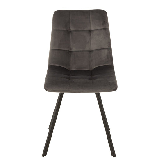 Eetkamerstoel Grijs Metaal 54 cm-Eetkamerstoelen-J-Line