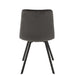 Eetkamerstoel Grijs Polyester 47 cm - Grijs/greige - 15487-Eetkamerstoelen-J-Line