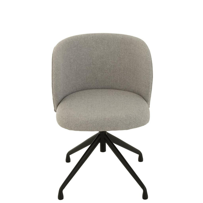 Eetkamerstoel Grijs Schuim 48 cm 48x56x48 cm-Eetkamerstoelen-J-Line