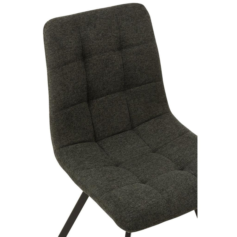 Eetkamerstoel Grijs Sponge 47 cm 47x55x82 cm-Eetkamerstoelen-J-Line
