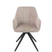 Eetkamerstoel Grijs Sponge 56 cm 56.5x58x85 cm-Eetkamerstoelen-J-Line
