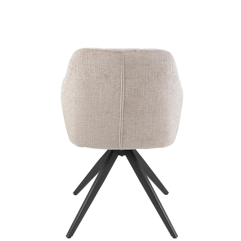 Eetkamerstoel Grijs Sponge 56 cm 56.5x58x85 cm-Eetkamerstoelen-J-Line