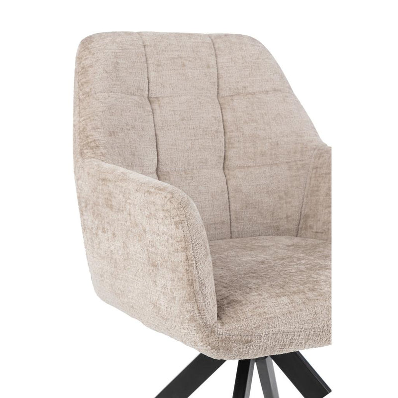 Eetkamerstoel Grijs Sponge 56 cm 56.5x58x85 cm-Eetkamerstoelen-J-Line