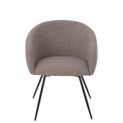 Eetkamerstoel Grijs Stof 62 cm 61x60x75 cm-Eetkamerstoelen-J-Line