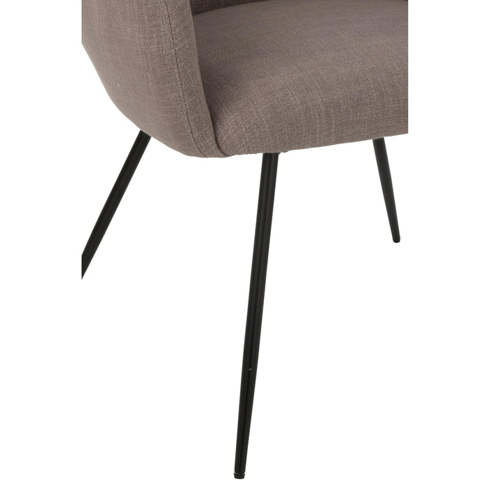 Eetkamerstoel Grijs Stof 62 cm-Eetkamerstoelen-J-Line