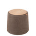 Eetkamerstoel Grijs Stof Rond 42 cm 42x42x43 cm 25047-Poefs-J-Line
