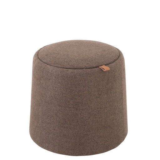 Eetkamerstoel Grijs Stof Rond 42 cm 42x42x43 cm 25047-Poefs-J-Line