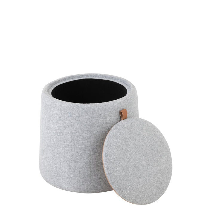 Eetkamerstoel Grijs Stof Rond 42 cm-Eetkamerstoelen-J-Line