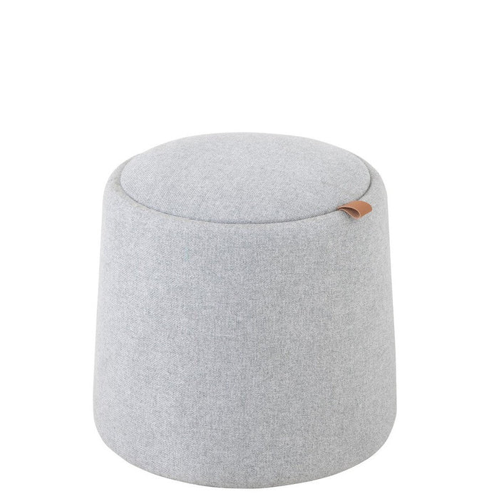 Eetkamerstoel Grijs Stof Rond 42 cm-Eetkamerstoelen-J-Line