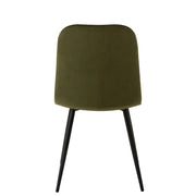 Eetkamerstoel Groen Eucalyptus hout 44 cm 44.5x46.5x86 cm-Eetkamerstoelen-J-Line