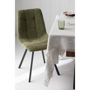 Eetkamerstoel Groen Metaal 45 cm 45x55x85 cm-Eetkamerstoelen-J-Line