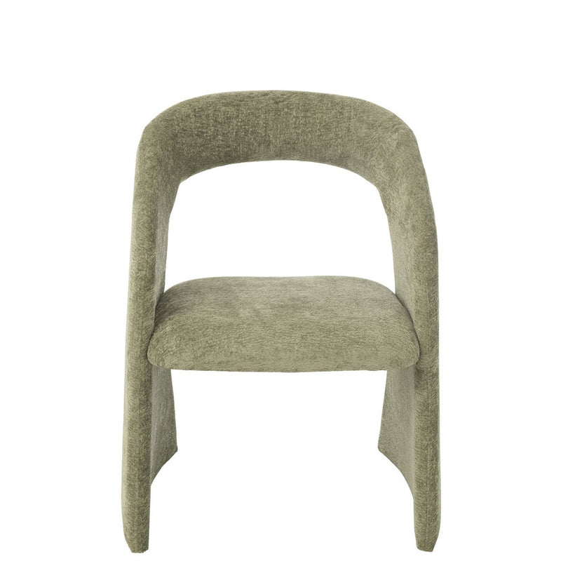 Eetkamerstoel Groen Metaal 66 cm 66x64x80 cm-Eetkamerstoelen-J-Line