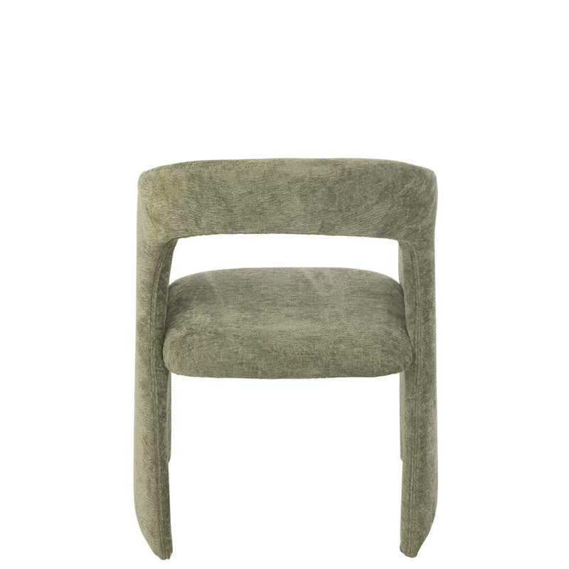 Eetkamerstoel Groen Metaal 66 cm 66x64x80 cm-Eetkamerstoelen-J-Line