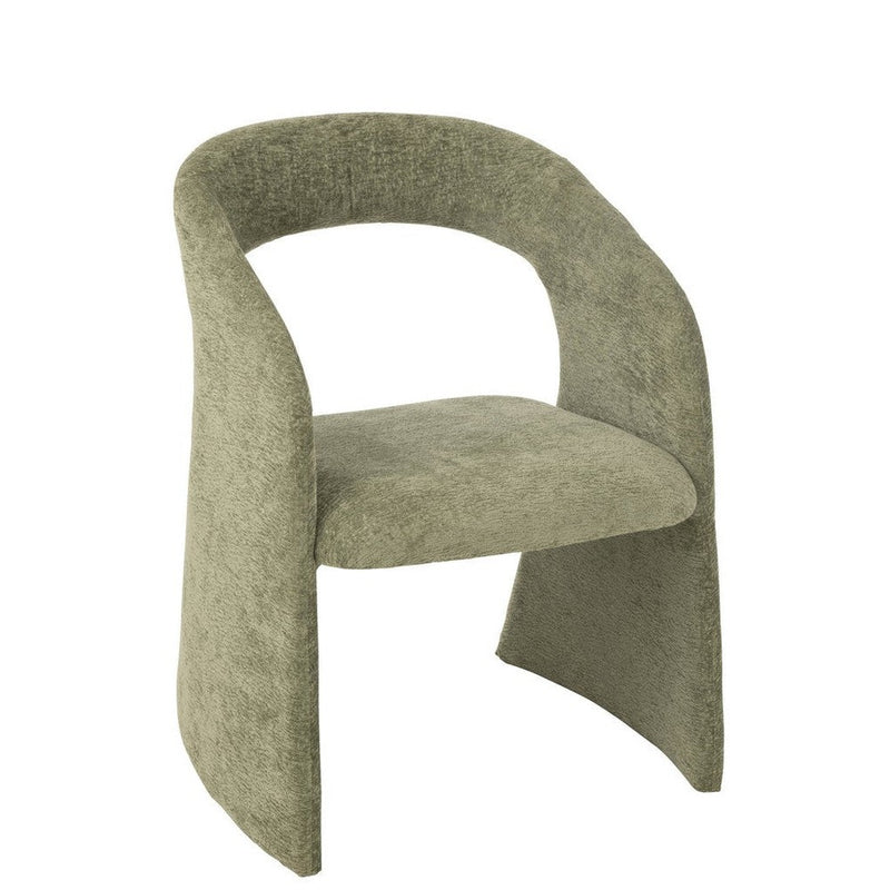 Eetkamerstoel Groen Metaal 66 cm 66x64x80 cm-Eetkamerstoelen-J-Line