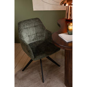 Eetkamerstoel Groen Sponge 56 cm 56.5x58x85 cm-Eetkamerstoelen-J-Line