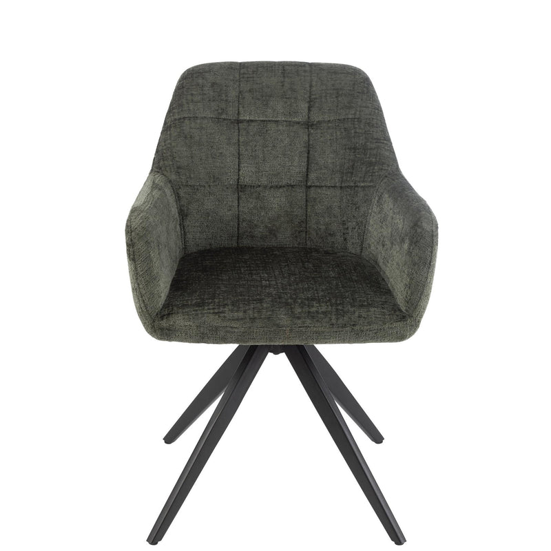Eetkamerstoel Groen Sponge 56 cm 56.5x58x85 cm-Eetkamerstoelen-J-Line