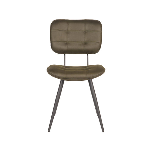 Eetkamerstoel Gus - Army - Microvezel-Eetkamerstoelen-LABEL51