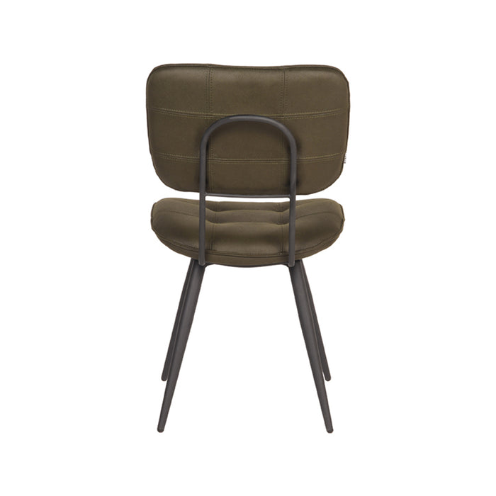 Eetkamerstoel Gus - Army - Microvezel-Eetkamerstoelen-LABEL51
