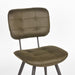 Eetkamerstoel Gus - Army green - Microfiber-Eetkamerstoelen-LABEL51