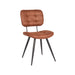 Eetkamerstoel Gus - Cognac - Microfiber-Eetkamerstoelen-LABEL51