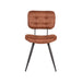 Eetkamerstoel Gus - Cognac - Microvezel-Eetkamerstoelen-LABEL51