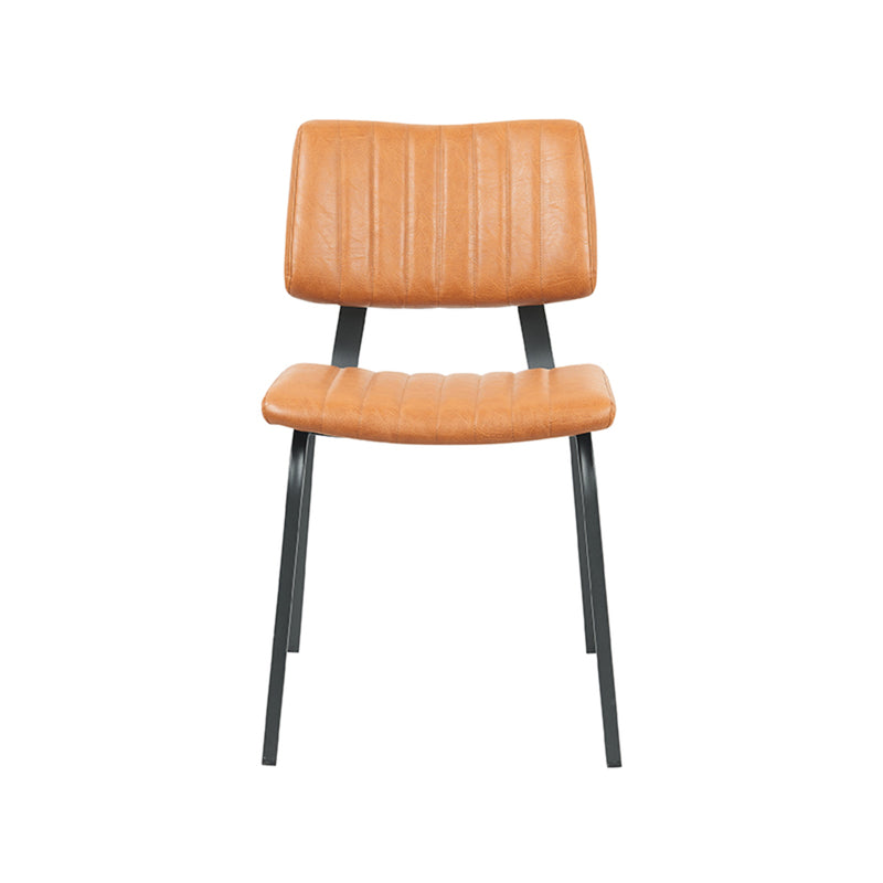 Eetkamerstoel Gusto Cognac Kunstleder 46x56x79 cm-Eetkamerstoelen-LABEL51