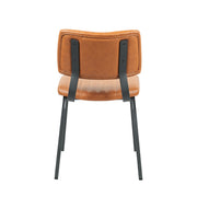 Eetkamerstoel Gusto Cognac Kunstleder 46x56x79 cm-Eetkamerstoelen-LABEL51