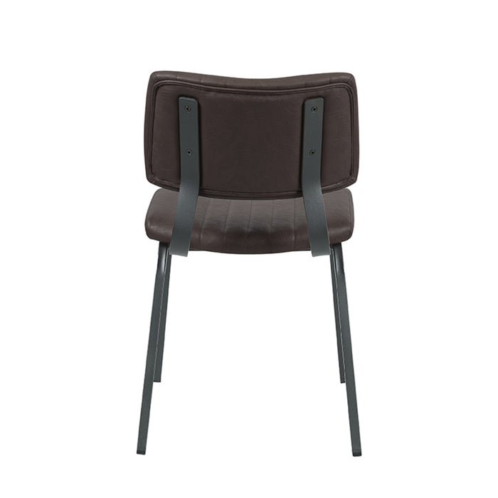 Eetkamerstoel Gusto - Donkerbruin - Kunstleder-Eetkamerstoelen-LABEL51