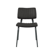 Eetkamerstoel Gusto Zwart Kunstleder 46x56x79 cm-Eetkamerstoelen-LABEL51