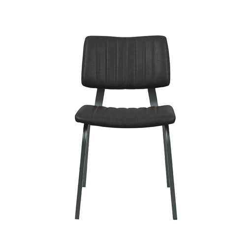 Eetkamerstoel Gusto Zwart Kunstleder 46x56x79 cm-Eetkamerstoelen-LABEL51