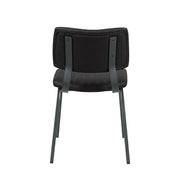 Eetkamerstoel Gusto Zwart Kunstleder 46x56x79 cm-Eetkamerstoelen-LABEL51