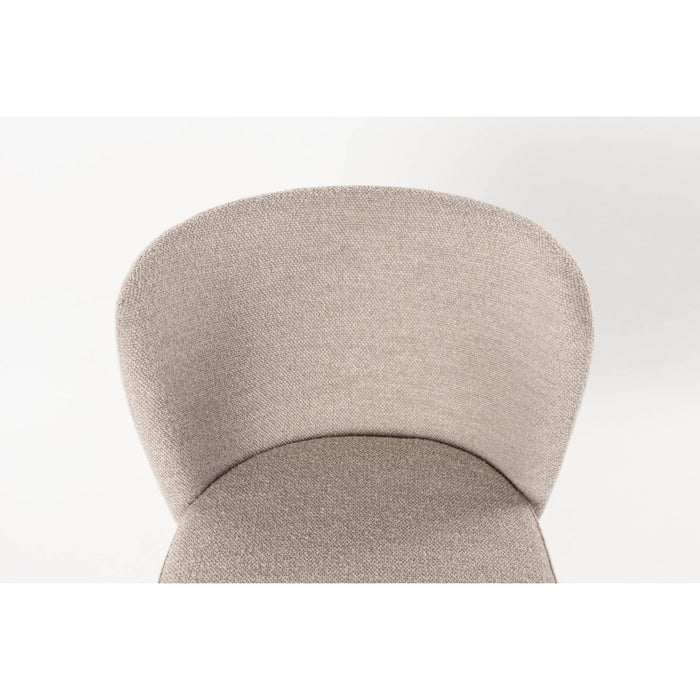 Eetkamerstoel Guus Polyester Beige 53x55 cm