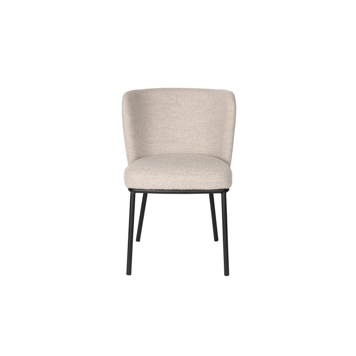 Eetkamerstoel Guus Polyester Beige 53x55 cm-Eetkamerstoelen-Creating Home