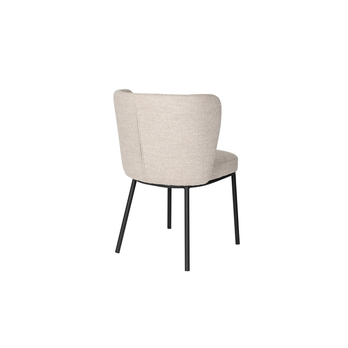 Eetkamerstoel Guus Polyester Beige 53x55 cm-Eetkamerstoelen-Creating Home