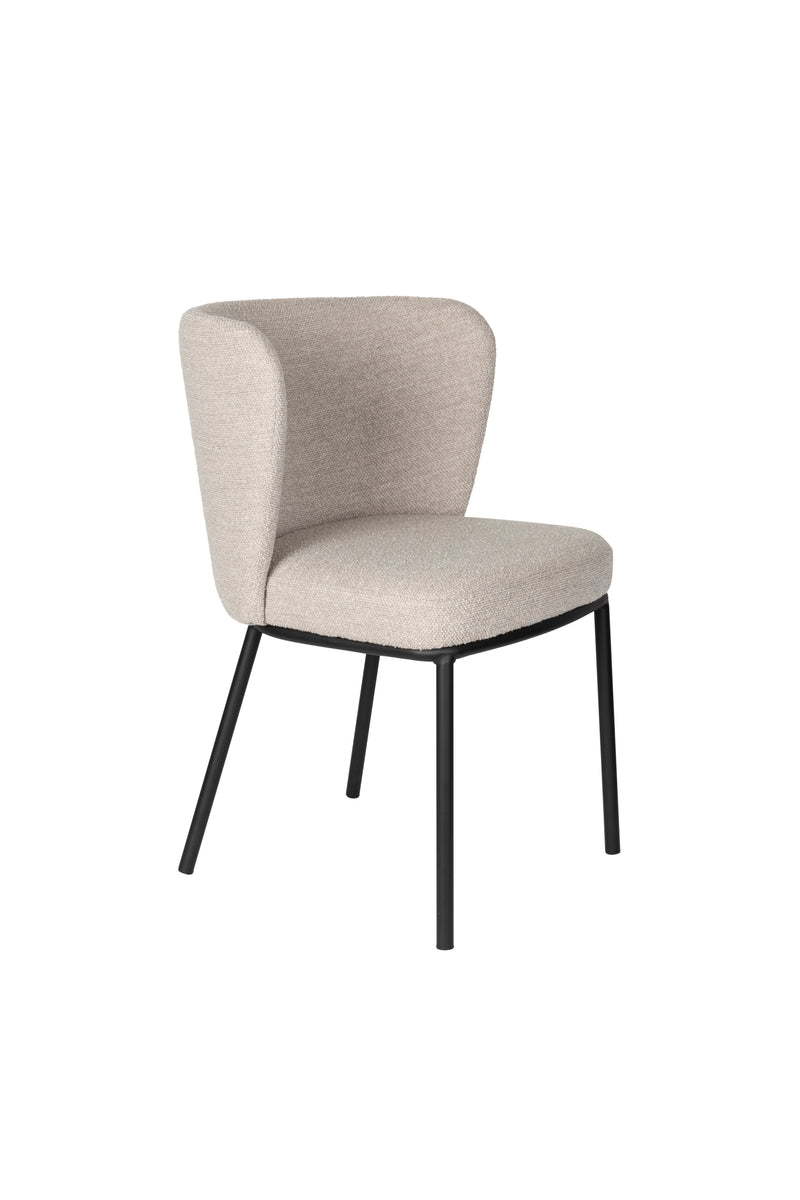 Eetkamerstoel Guus Polyester Beige 53x55 cm-Eetkamerstoelen-Creating Home