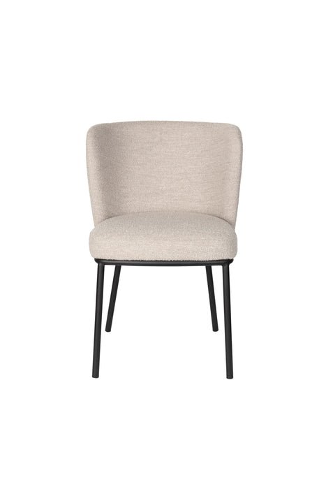 Eetkamerstoel Guus Polyester Beige 53x55 cm-Eetkamerstoelen-Creating Home