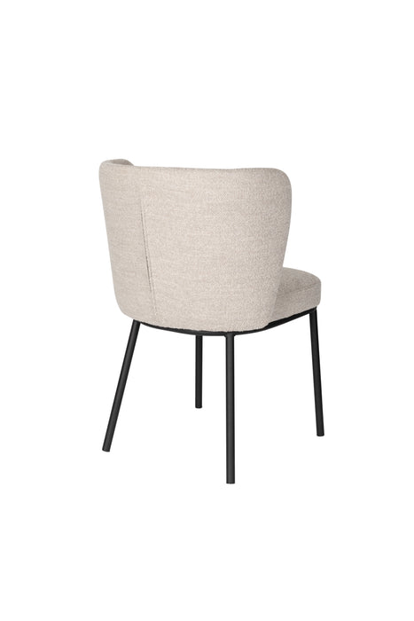 Eetkamerstoel Guus Polyester Beige 53x55 cm-Fauteuils-Creating Home